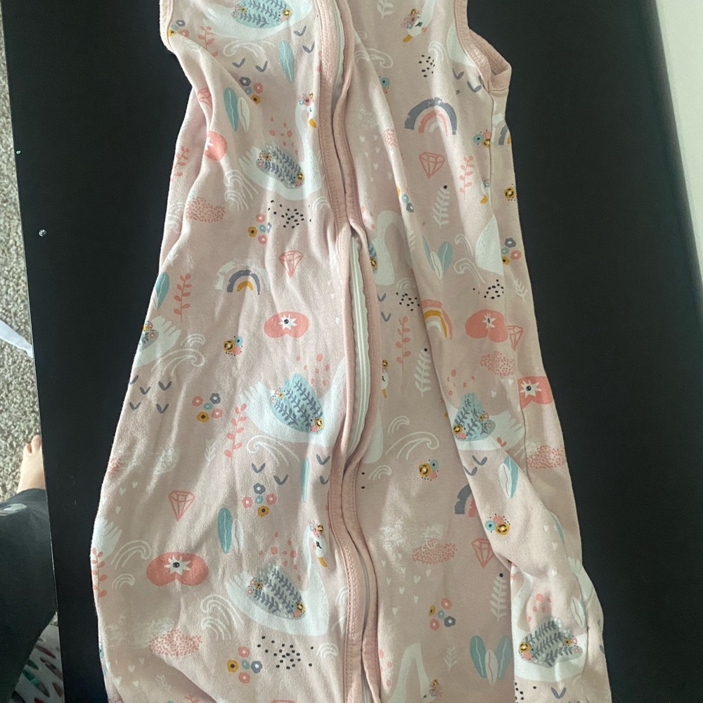 Pink Kids Sleep Sack with Fun Patterns